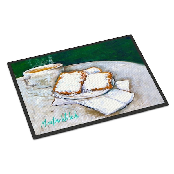 Carolines Treasures 24 x 36 in. Breakfast Delight Beignets Indoor or Outdoor Mat MW1271JMAT - main